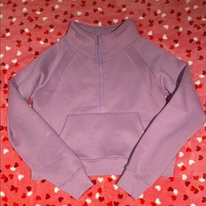 Women's Purple Half-Zip Sweater